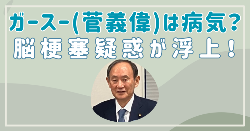 【病気？】菅義偉に脳梗塞疑惑が浮上！バイデンみたいでヤバイと話題