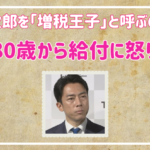 小泉進次郎を「増税王子」と呼ぶ理由！年金80歳から給付に怒りの声