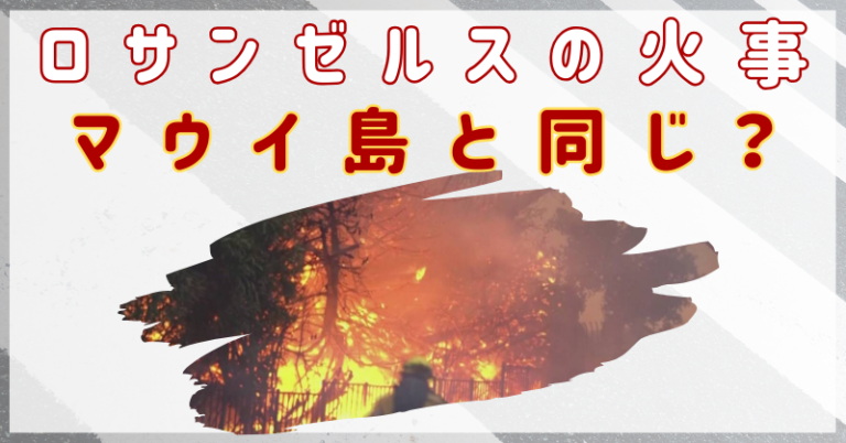 ロサンゼルス　火事　マウイ島と同じ