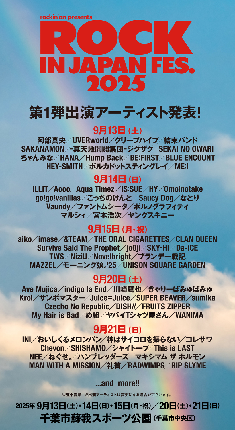 ロッキン2025　倍率どれくらい