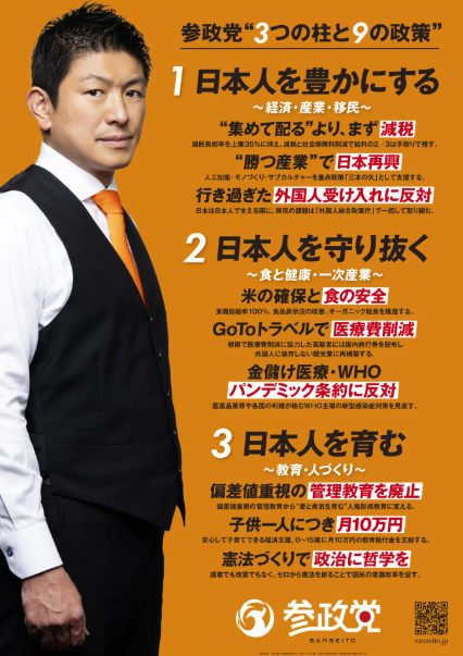 参政党　公約　わかりやすく