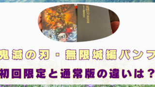 鬼滅の刃 パンフレット 初回限定 通常 違い