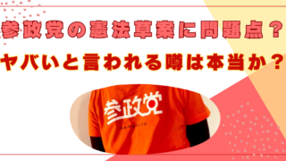 参政党　憲法草案　問題点　ヤバイ