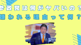 参政党　何がヤバい　嫌われる理由　怪しい　宗教