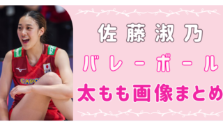 佐藤淑乃　バレー　画像　かわいい　足　太もも
