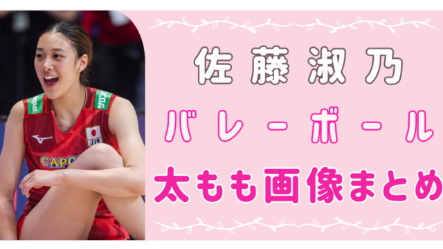 佐藤淑乃　バレー　画像　かわいい　足　太もも