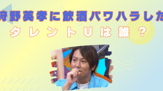 狩野英孝　タレントU　誰　写真集　名前　