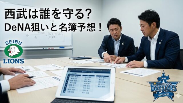 西武の誰が外れる？プロテクトリスト予想とDeNAターゲット選手を徹底分析