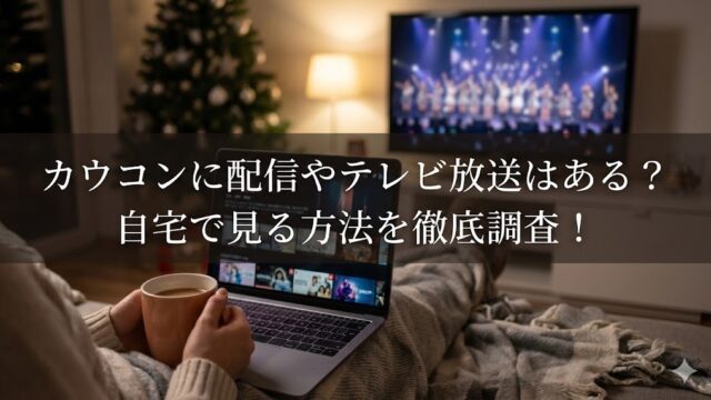 カウコンに配信やテレビ放送はある？自宅で見る方法を徹底調査！