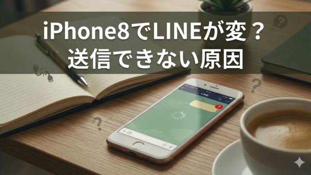 iPhone8でLINEが変？送信できない原因は何？