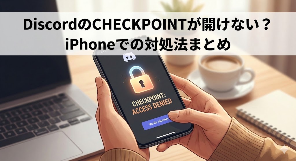 DiscordのCHECKPOINTが開けない？iPhoneでの解決策まとめ　対処法　開けない